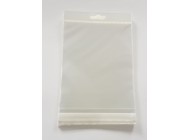 CLEAR PP RETAIL EUROSLOT HANGING DISPLAY BAGS (PP) 220x300+30 40mu CHEAPEST IN THE UK